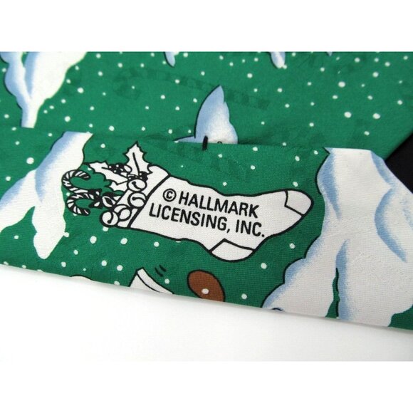 Lot of 2 Vintage 90s Mens Neckties Wide Classic Santa Golfing Hallmark Christmas - Picture 10 of 16